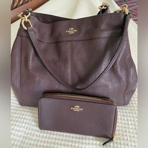 Purple Coach Purse & Wallet